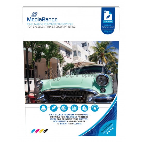 Ֆոտոթուղթ Mediarange 180գր Ֆոտոթուղթ Mediarange 180գր