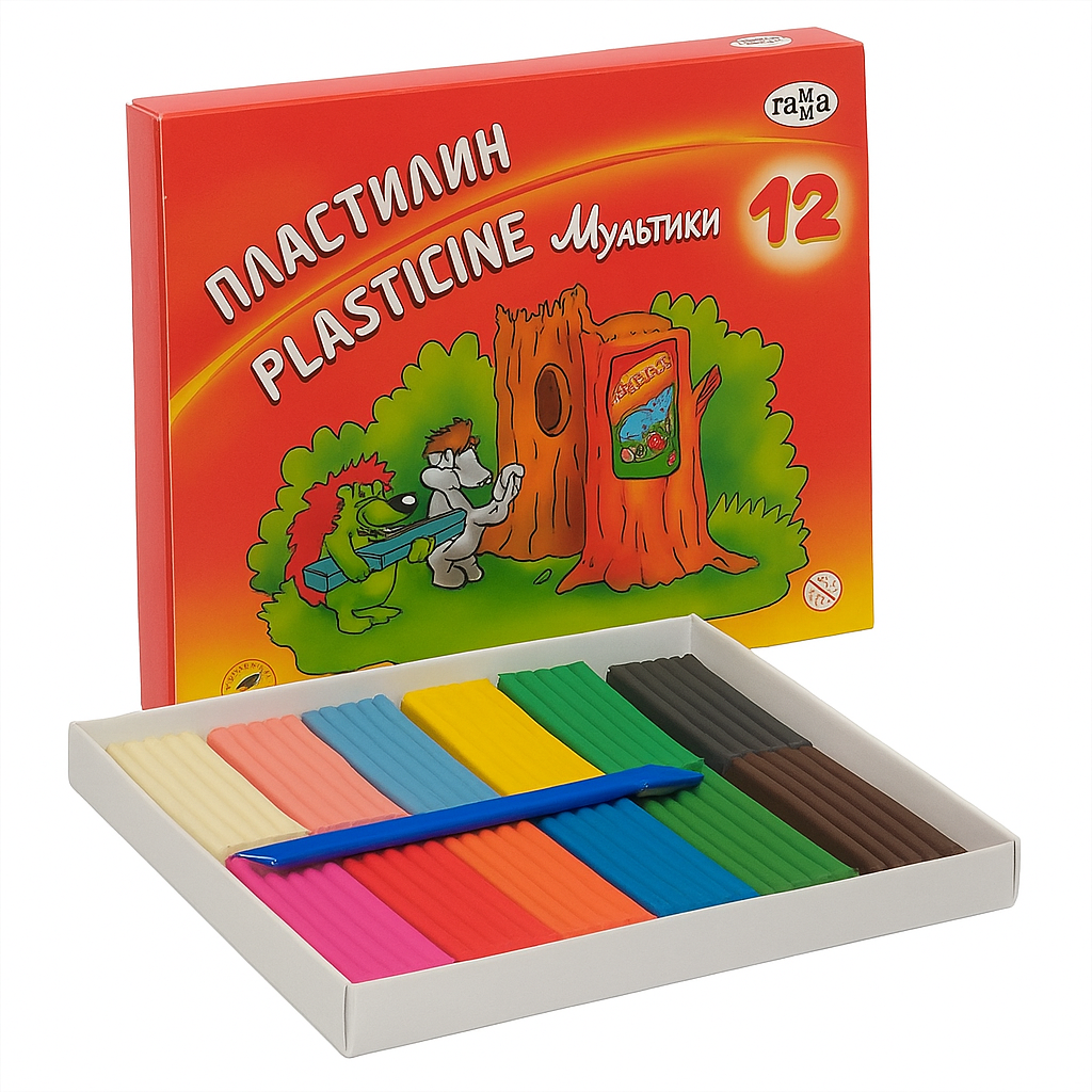 Պլաստիլին գամմա 12 գ. Պլաստիլին գամմա 12 գ.