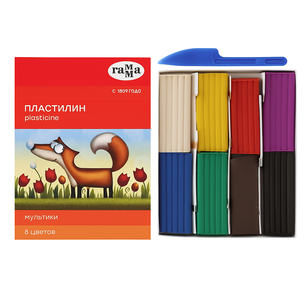 Պլաստիլին գամմա 8 գ. Պլաստիլին գամմա 8 գ.