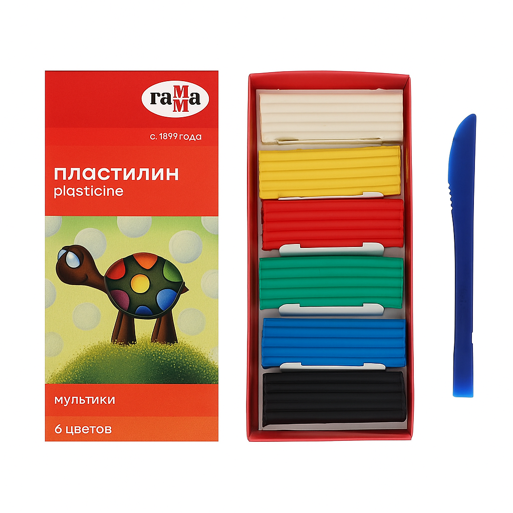 Պլաստիլին գամմա 6 գ. Պլաստիլին գամմա 6 գ.